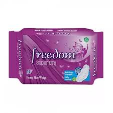 Freedom Sanitary Napkin Heavy Flow 16 Pads