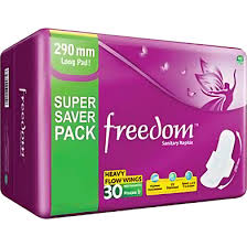 Freedom Heavy Flow Sanitary Napkin 30 Pads