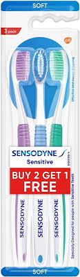 Sensodyne Sensitive Toothbrush With Soft Rounded Bristles
